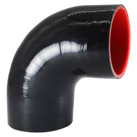 Sh-90d-3in Tyeioms 90 Degree Elbow Id 3ftft 76mm Silicone Hose 3 Inch Black