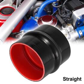 Uauto1 782685025249 102mm 4.02 Inch Id Car Straight Silicone Hose Coupler Intercooler Tube Black