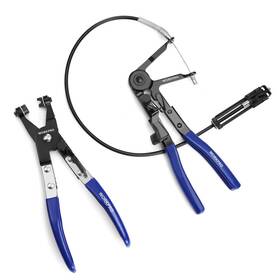 001375 Workpro 2pc Hose Clamp Plier Flexible 27 Inch Flat Band Pliers