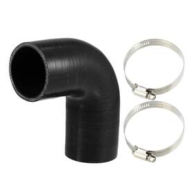 A23051200ux0051 X Autohaux 1 Set 57mm 2.25 Inch Id 90 Degree Elbow Engine Black