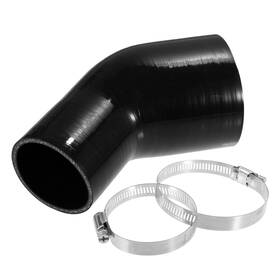 X Autohaux A23062000ux0280 1 Set 45 Degree 3.5 Inch To 4.0 Id 4ply Car -4 Black