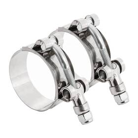Ynkhs601si Yonput Ynkhs601si- 2 Pcs 35mm-40mm Stainless Steel T-bolt Silicone 35-40mm #2pcs Silver