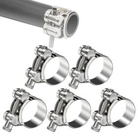 Zdwfdc Dd038-29-31 5pcs 29-31mm T-bolt Hose Clamps Stainless Steel