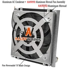 Ac Condenser+aluminum Shroud Fan Fit Caterpillar Excavator 330F 326F #363-9500.. Fixed Price $599.00.