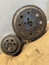 Set Of C13 Caterpillar Engine Crankshaft Pulley 207-8107 Oem. Fixed Price $176.00.