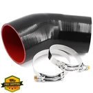 Tuolauthon 3.5-4" Reducer Coupler Hose 45 Deg Silicone 2 Clamps. Fixed Price $44.99.