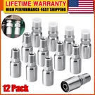 12PACK 1/2" I.d. Hose X Nptf Male Hydraulic End Crimp Fittings W/cover. Fixed Price $37.99.