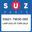 35601-79E00-000 Suzuki Lamp Assy,fr Turn Sig,r 3560179E00000, New Genuine Oem. Fixed Price $46.36.