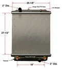 Freightliner MT45 MT55 Radiator W Frame VAB1003666 Northern 239382. Fixed Price $739.37.