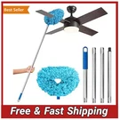 Ceiling Fan Duster With Extension Pole 47IN Microfiber Blade Cleaner Long Handle. Fixed Price $13.70.
