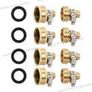 4 Set 1/2"GARDEN Brass Hose Mender Repair Kit Connector Female. Fixed Price $12.90.