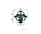 Engine Coolant THERMOSTAT-E30 Behr Tx 27 80D. Fixed Price $25.32.