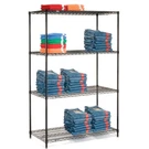 Nexel Black Epoxy Tier Wire Shelving Starter Unit 42"W 24"D 54"H. Fixed Price $203.42.