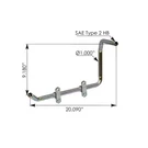 Pipe Heater Return Freightliner 561.46122, A0532122000, A05-32122-000. Fixed Price $98.99.