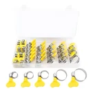 Zimisi 30PCS Stainless Steel Hose Clamps, 5/16"-1-1/8"(8-29MM) Black&yellow. Fixed Price $11.29.