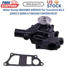 Water Pump 3800883 4955417 For Cummins QSB3.3 QSB4.5 CM2150 CM2250 B137. Fixed Price $89.99.