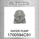 1700594C91 Water Pump Fits International Truck (new Aftermarket). Fixed Price $105.26.