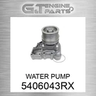 5406043RX Water Pump Fits Cummins (new Aftermarket). Fixed Price $373.72.