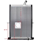 239040 Mack Radiator - 38 7/8 27 1/2 Without Cooler (with Crank Box). Fixed Price $2106.56.