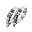 2PCS 2.5 Inch Stainless Steel T-bolt Hose Clamps,clamp Range 66-77MM For Turb.... Fixed Price $21.07.