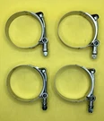 Qwork 2" T-bolt Hose Clamp Stainless Steel, Working Range 58MM 65MM -4 Pack. Fixed Price $15.99.