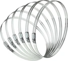 6PCS 5" Stainless Steel Hose - Adjustable Worm Gear Clamps Silver. Fixed Price $9.36.