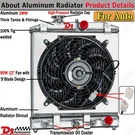 3 Row Radiator Shroud Fan For 1992-2000 Honda Civic D15 D16 Ek Integra Del Sol. Fixed Price $109.00.