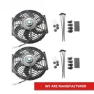 2X 10" Inch Universal Slim Fan Push Pull Electric Radiator Cooling 12V Mount Kit. Fixed Price $36.99.