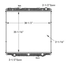 2017-2018 Freightliner Cascadia Plastic Aluminum Radiator Without Oil Cooler. Fixed Price $817.08.