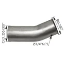 Turbo Pipe Fits Kenworth T600, T800 & W900 With Cat Engine. Fixed Price $109.00.