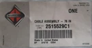 2515529C1 International Water Valve Control Cable - New Oem Fast Shipping. Fixed Price $55.00.