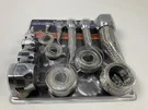 Spectre 7498 304SS Stainless Steel Engine Bay Hose Sleeving Sleeve Kit W/ Clamps. Fixed Price $35.95.