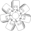 Fan Number Of Blades: 7, Material Metal, 16 1/2. Fits Ford 56. Fixed Price $78.05.