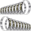 Tnisesm 8 Sizes T-bolt Hose Clamps, 304 16PCS-3/4-3INCH, Silver. Fixed Price $34.31.