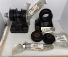 Mack Engine Mounting Brackets W/isolaters Hardware All Genuine Parts &new. Fixed Price $225.00.