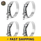 Qwork 3" T-bolt Hose Clamp, Stainless Steel, 4 Pack. Fixed Price $26.99.