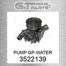 3522139 Pump Gp-water Fits Caterpillar (new Aftermarket). Fixed Price $162.73.