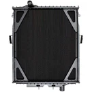 2007-2010 Peterbilt 379 Copper / Brass Radiator 4 Row Core (offset Stud Mounts). Fixed Price $2166.68.