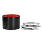 Ucreative Straight Id: 4.0" Silicone Hose Coupler (102MM), Black. Fixed Price $21.99.