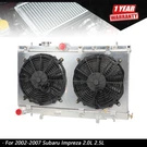 Row Aluminum Core Racing RADIATOR+12V Fan Shroud For 2002-2007 Subaru Impreza. Fixed Price $154.25.