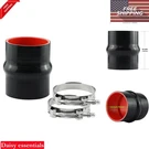 Reinforced Silicone Hump Coupler 3IN High Temp 4-PLY With T-bolt Clamps Black. Fixed Price $20.50.