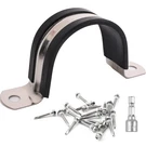 304 Stainless & Rubber Cushioned Heavy Duty Conduit Clips,pipe Clamps (16 Pac.... Fixed Price $32.17.