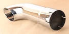 New Nelson 89145C 4" 18" Curved Exhaust Stack Or Tail Pipe Chrome. Fixed Price $99.00.