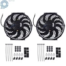 2X 12" Slim Fan Push Pull Electric 12V Mount Kit Universal Radiator Cooling. Fixed Price $27.57.