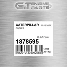 187-8595 Cooler Fits Caterpillar (new Aftermarket). Fixed Price $310.34.
