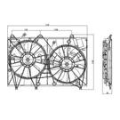 Premium Fit Radiator And Condenser Assembly Two Fans Side By 1636320390. Fixed Price $222.08.