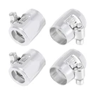 Autohaux 4PCS AN6 Hex Car Hose Finisher Flexible Rubber Pipe Clamp With Screw. Fixed Price $17.76.