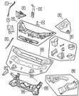 Genuine Mopar Lower Radiator Panel Right 4696368. Fixed Price $35.05.