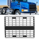 Fits Mack Truck Painted Black & Chrome Front Bumper Upper Grille. Fixed Price $189.00.