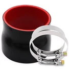 Silicone Reducer Coupler 4" To 4.5" Black 4-PLY W/ 2 T-bolt Clamps Turbo/interco. Fixed Price $57.03.
